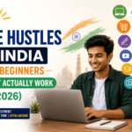 Top side hustles in India for beginners 2026 guide by UpFund